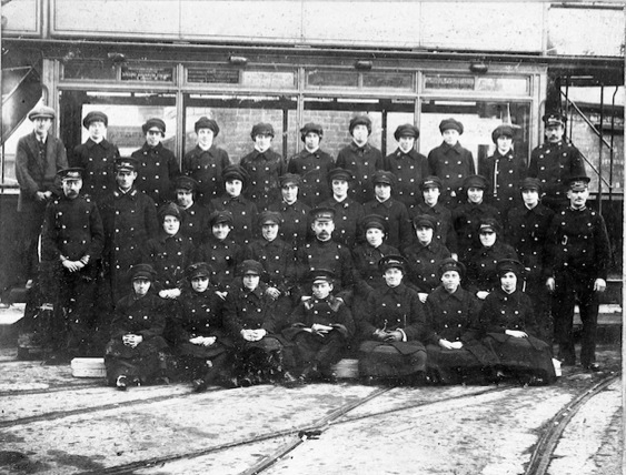 Chesterfield Corporation Tramways female staff, Great War