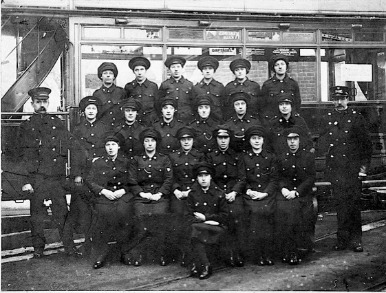 Chesterfield Corporation Tramways female staff Great War