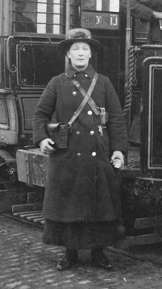 Chesterfield Corporation Tramways Great War conductress