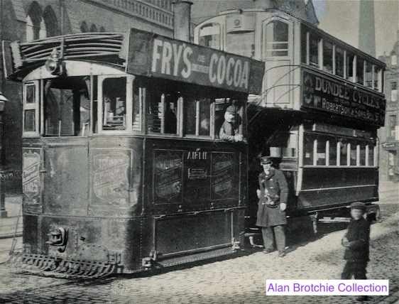 Dundee City Tramways steam tram airlie and crew