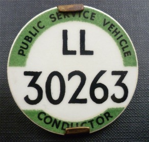 LL 30263 PSV Conductor badge
