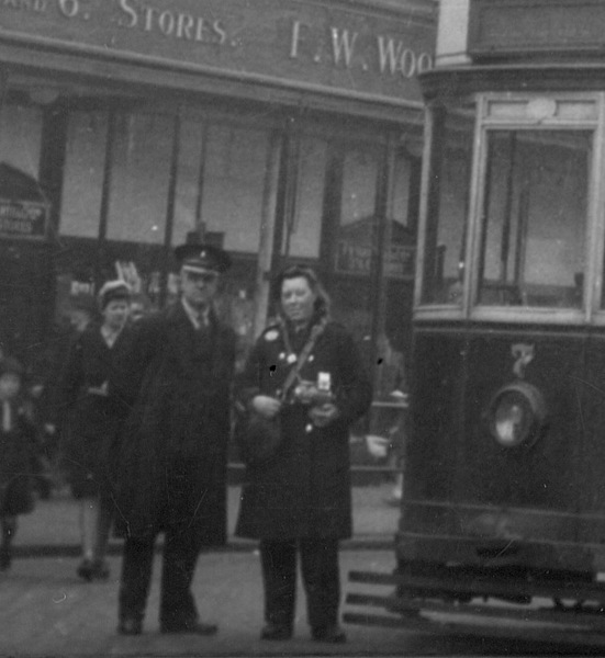 Darwen Corporation Tramways conductress 1946