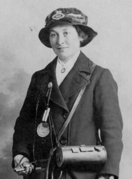 Norwich Electric Tramways Great War tram conductress