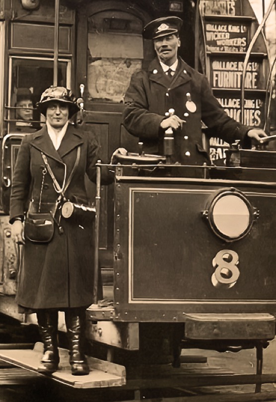 Norwich Electric Tramways Great War conductress