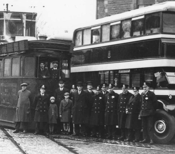 Rawtenstall Corporation Tramways Transport staff 1932