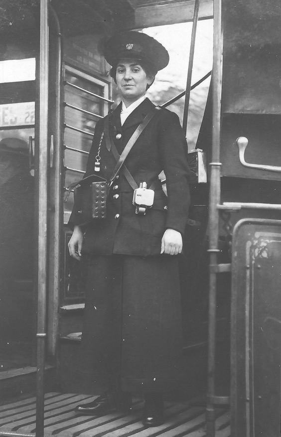 Reading Corporation Tramways conductress