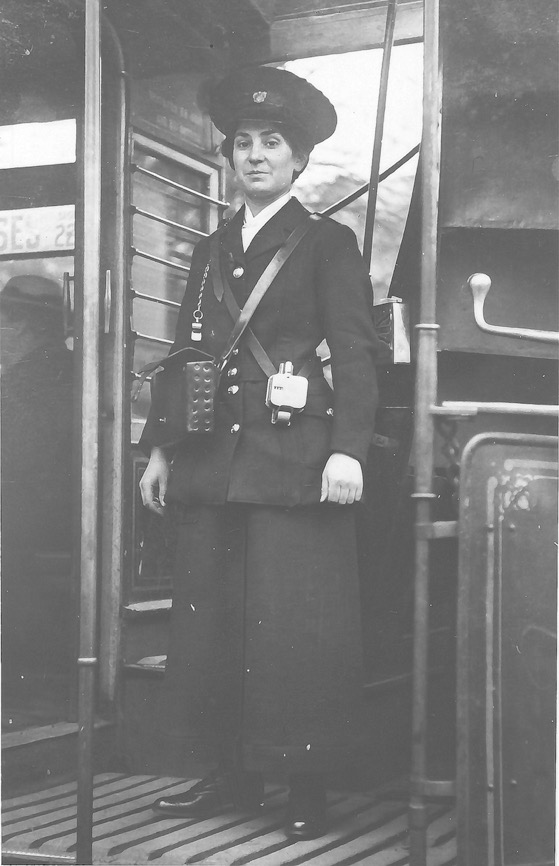 Reading Corporation Tramways conductress