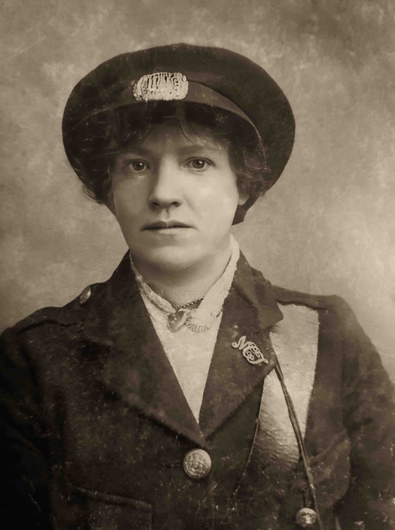 Nottingham Corporation Tramways Great War tram conductress