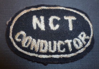 Newport Corporation Tramways tram conductor cap badge
