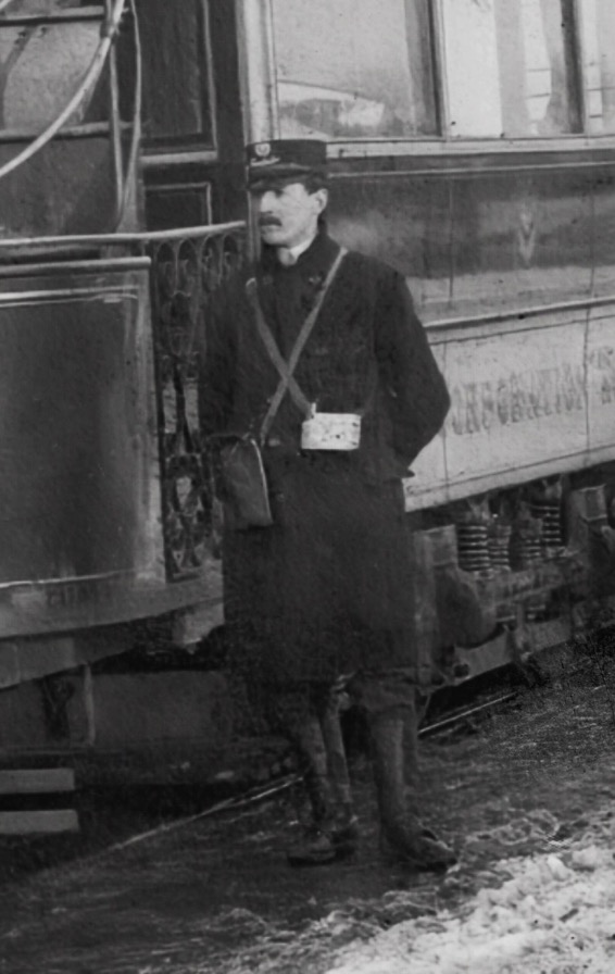 Newport Corporation Tramways conductor c1904.