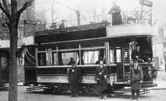 Portsmouth Corporation Tramways Tram No 50 circa 1902