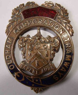 Oldham Corporation Tramways long service badge