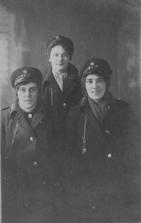 Newcastle Corporation Tramways Great War conductresses