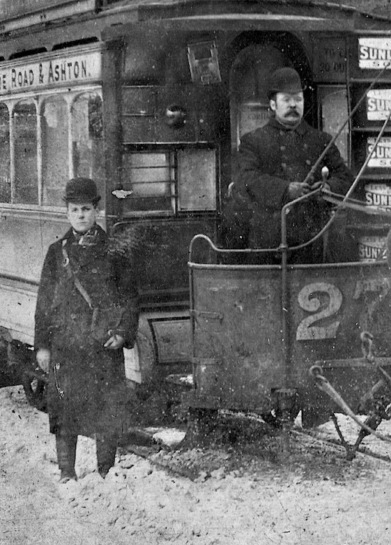 Preston Corporation Tramways horse tram crew 
