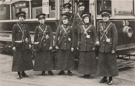 Preston Corporation Tramways Great War conductresses