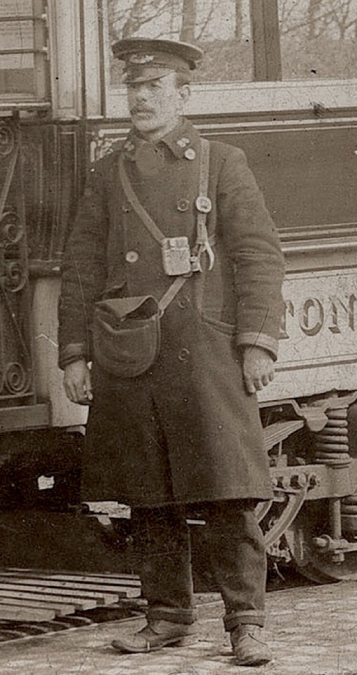 Preston Corporation Tramways conductor