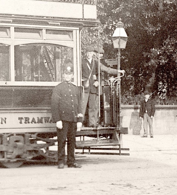 Preston Corporation Tramways tram crew 1904