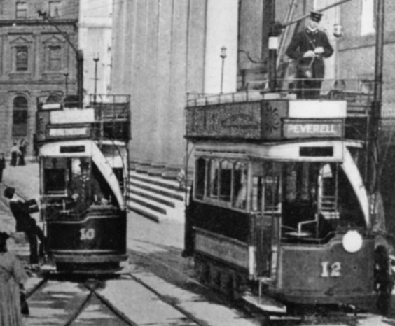 Plymouth Corporation Tramways Tram No 10 and 12