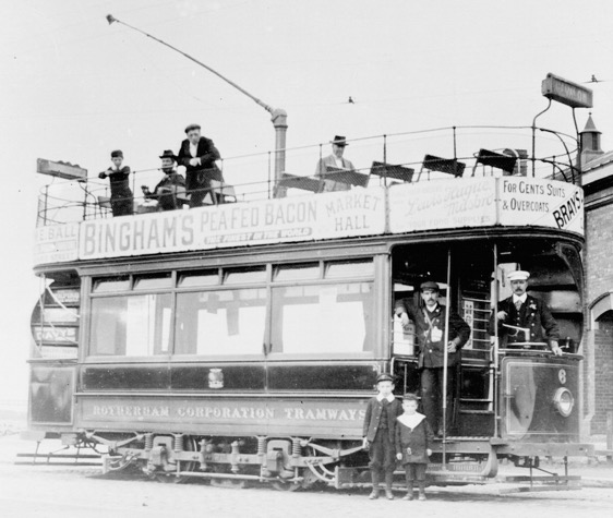 Rotherham Corporation Tramways Tram No 6 on Canklow service