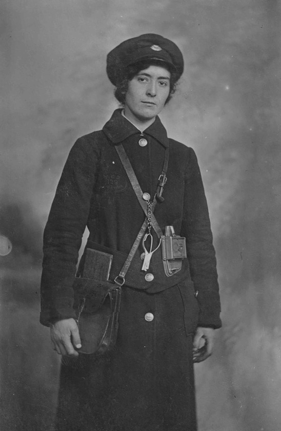 Rotherham Corporation Tramways Great War conductress