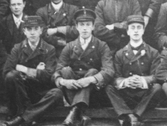 Poole and District Electric Tramways tram driver and conductor