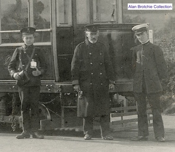 Rothesay Tramways Company tram and crew