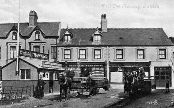  Pwllheli and Llanbedrog trm in Cardiff Rd 1907