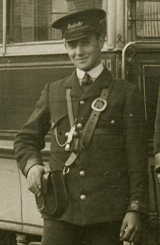 Perth Corporation Tramways tram conductor