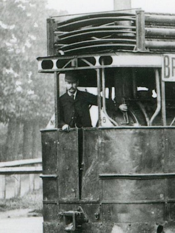 North London Tramways steam tram driver 1891