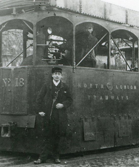 North London Tramways Steam Tram conductor and driver