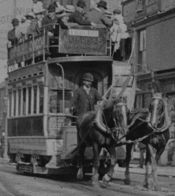 Plymouth Stonehouse and Devonport Tramways horse tram driver 1900