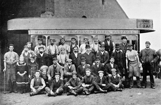 Nottingham and District Tramways depot staff 1890s