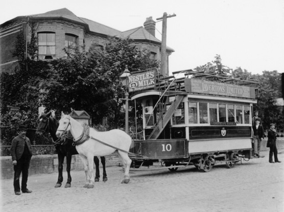 Newport Horse Tramways horse tram No 10 1902