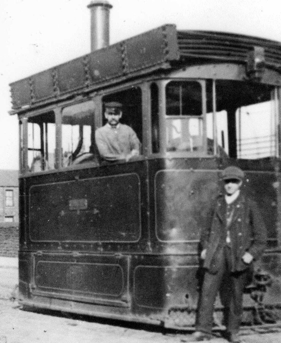Rossendale Valley Tramways steam tram and crew