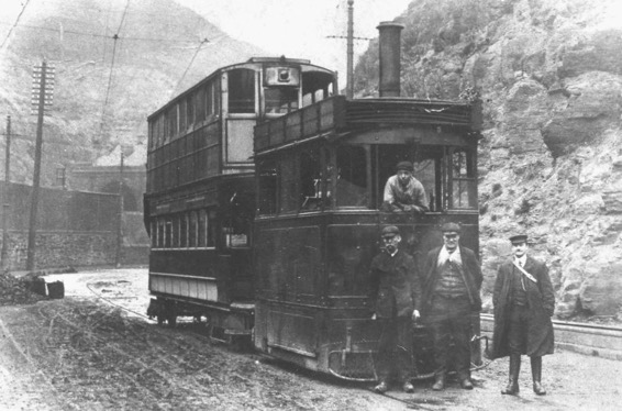 Rossendale Valley Tramways Steam Tram and crew