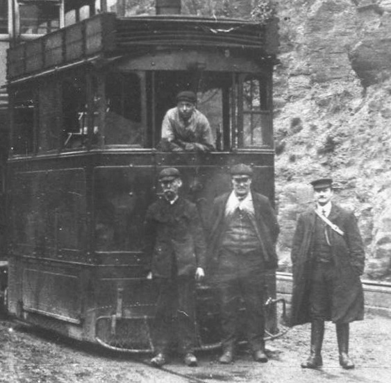Rossendale Valley Tramways Steam Tram and crew