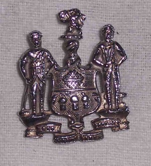 Sheffield Corporation Tramways cap badge chrome