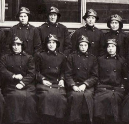 South Shields Corporation Tramways Great War Conductresses CROP
