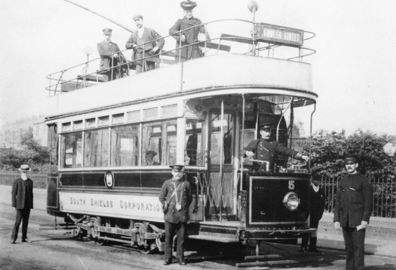 South Shields Corporation Tramways No 5 at West Park 1906