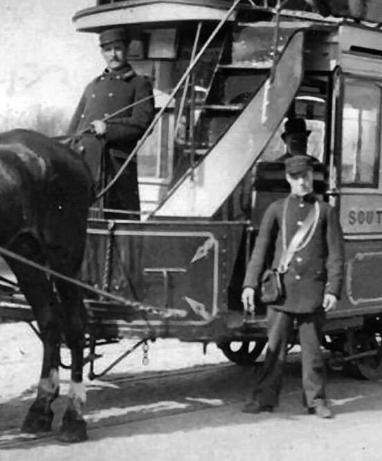 South Shields Tramways and Carriage Company horse tramconductor and driver