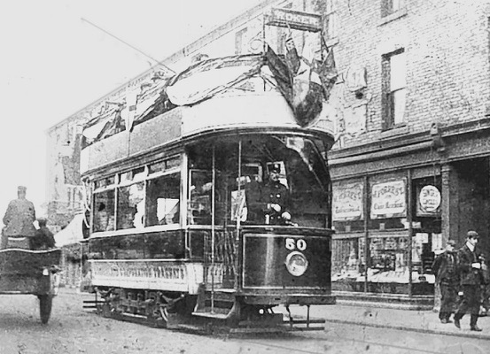 Sunderland Corporation Tramways Tram No 50 in 1902