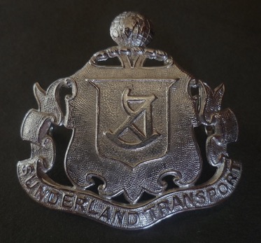 Sunderland Corporation Transport cap badge chrome