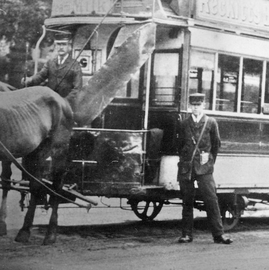 York Corporation Tramways horse tram crew 1909 The Mount