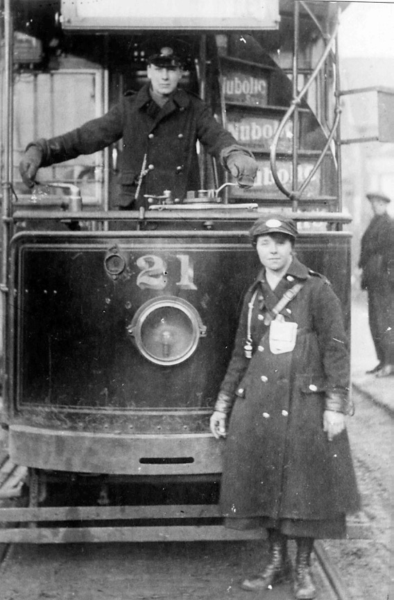 Sunderland District Electric Tramways great war conductress