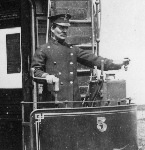 Tynemouth and District Tramways motorman circa 1918