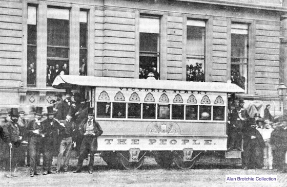 Westminster Street Railway tram 1861