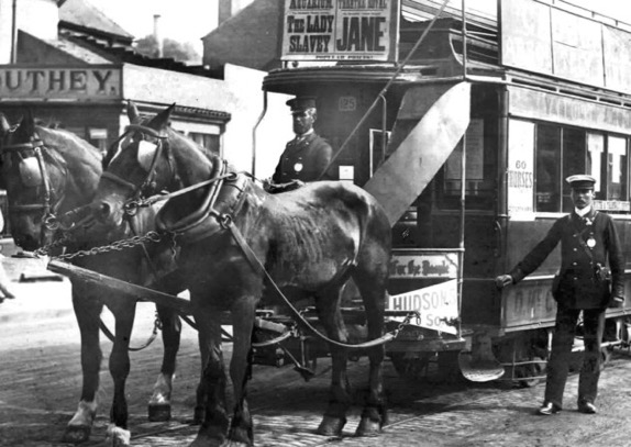 Yarmouth and Gorleston horse tram and crew