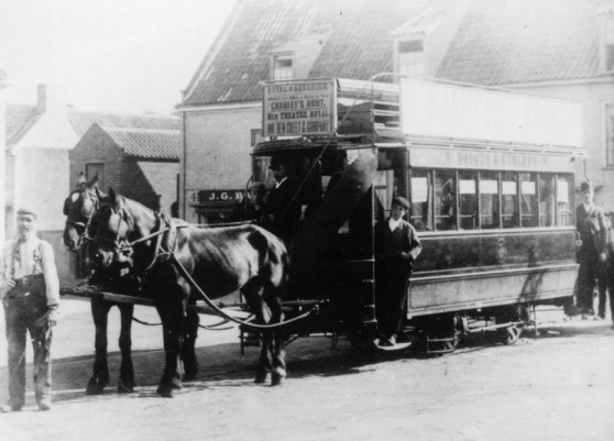 Yarmouth and Gorleston horse tram circa 1900