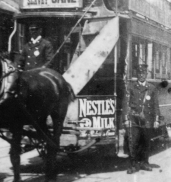 Yarmouth and Gorleston Tramways horse tram crew 1905