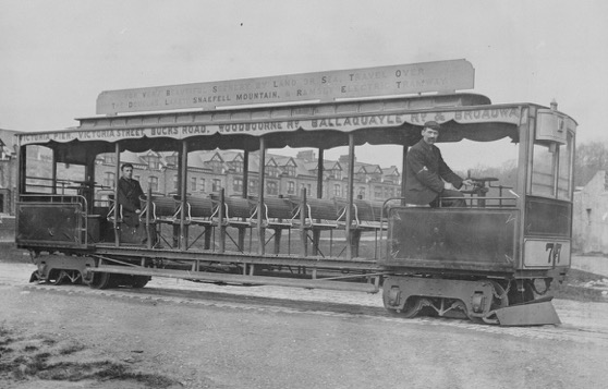 Upper Douglas Cable Tram No 77 in 1903